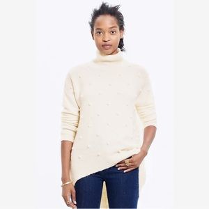 Madewell Snowglobe Bobble Sweater Ivory Size S.